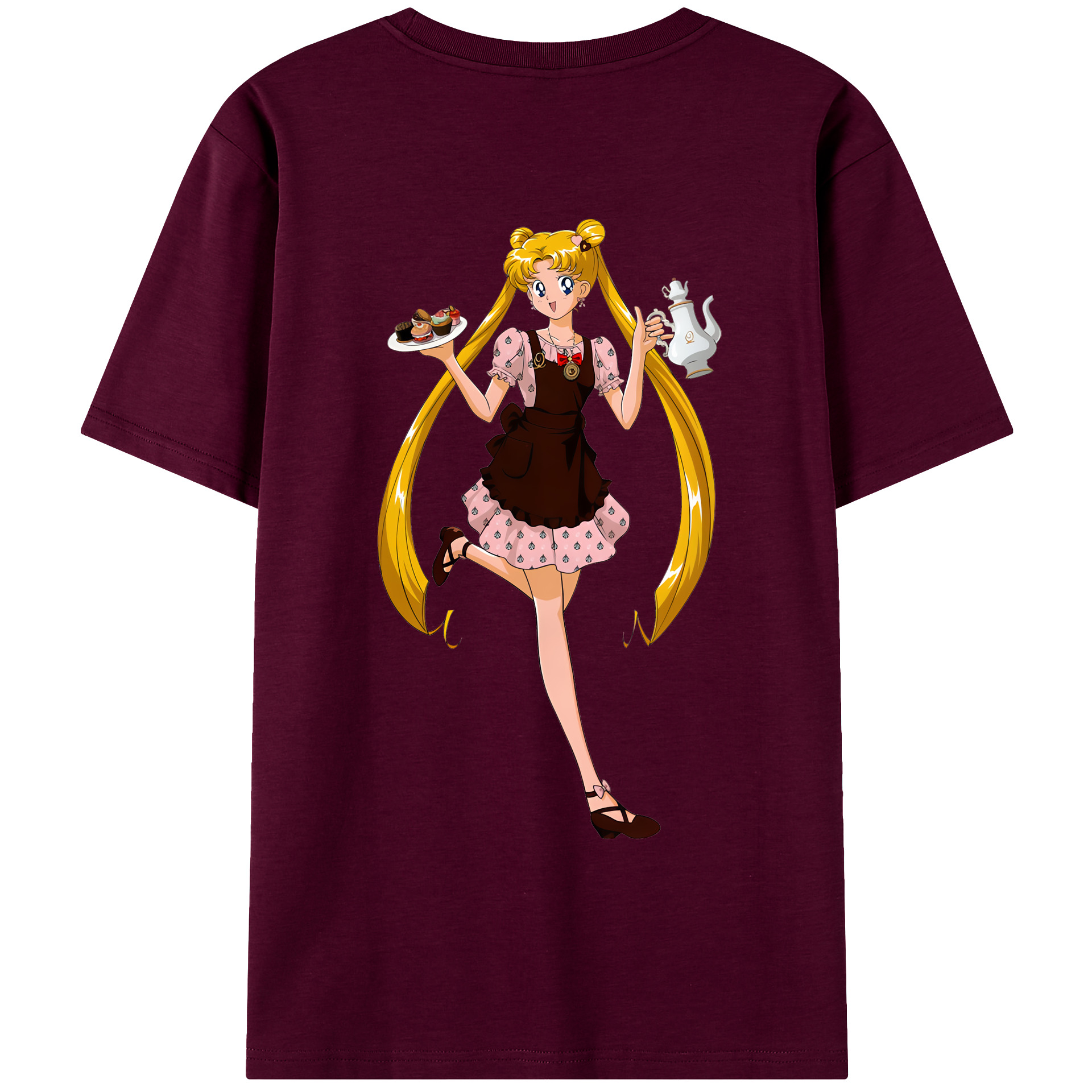 （画像用） 美少女戦士セーラームーン 愛野 美奈子 あいの みなこ Sailor Moon Aino Minako レディース半袖Tシャツ(バックプリント)